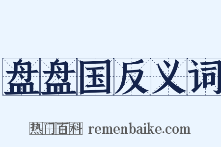 盘盘国反义词是什么意思的图片